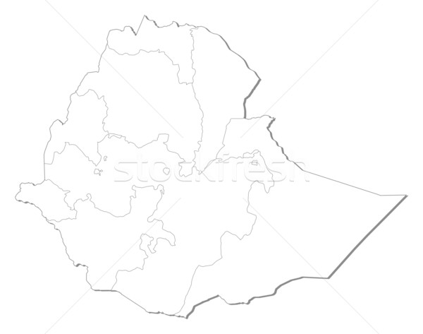 Map - Ethiopia Stock photo © Schwabenblitz