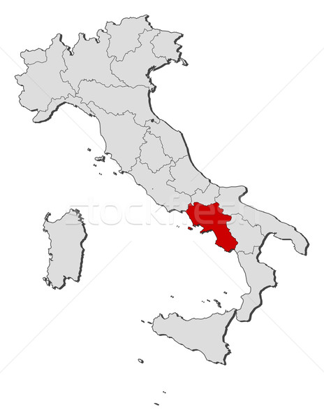 Karte Italien politischen mehrere Regionen Welt Stock foto © Schwabenblitz