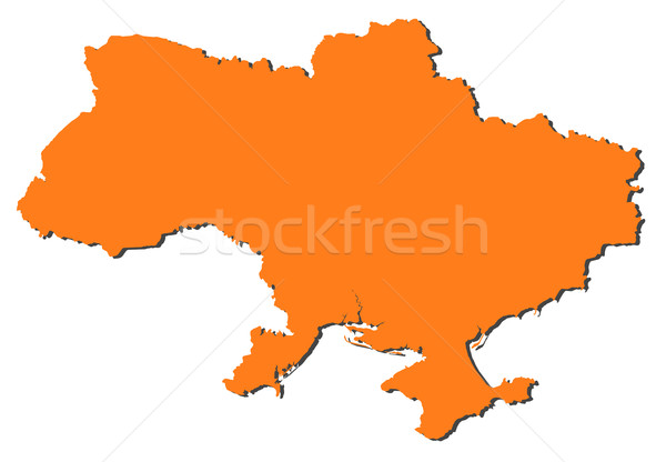 Map of Ukraine Stock photo © Schwabenblitz