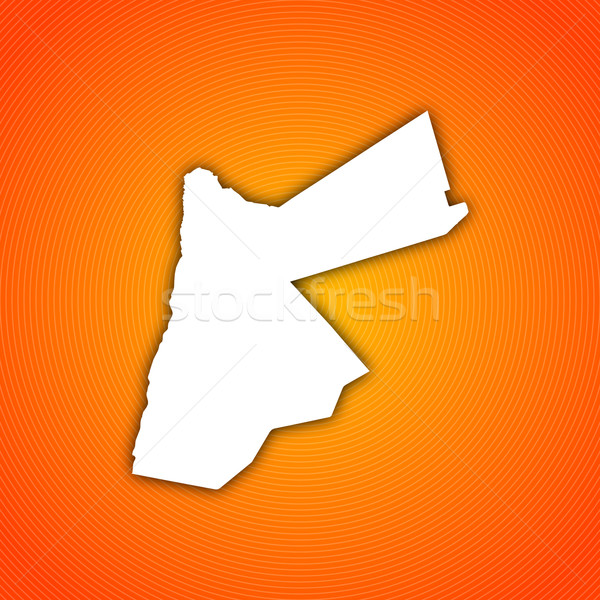 Stock fotó: Térkép · Jordánia · politikai · néhány · absztrakt · világ