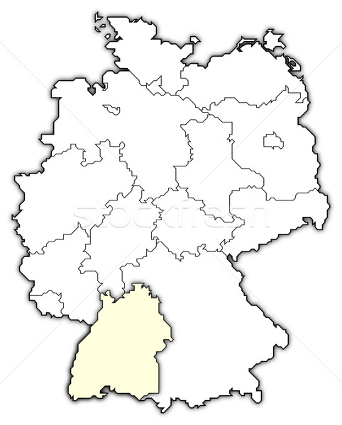 Map of Germany, Baden-W Stock photo © Schwabenblitz