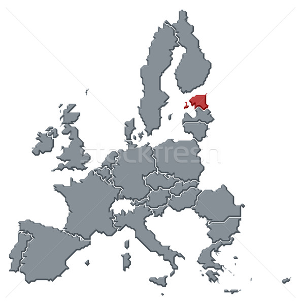 Foto stock: Mapa · europeu · união · Estônia · político · vários