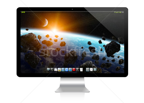 Stock photo: Modern computer on white background