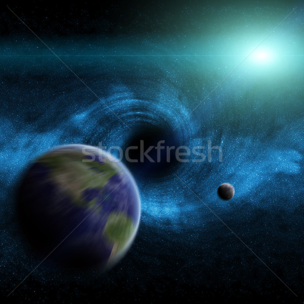 Black hole in space Stock photo © sdecoret