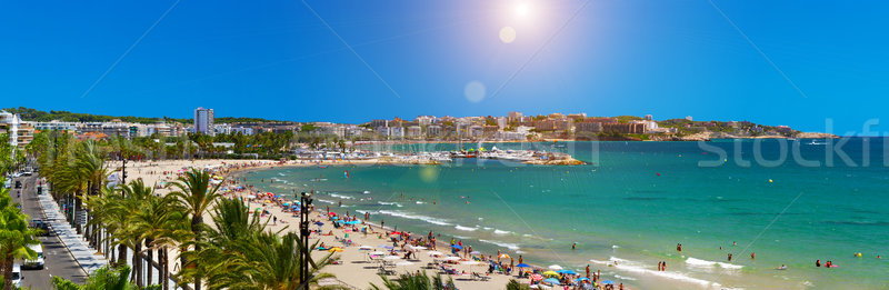View of Platja Llarga beach in Salou Spain Stock photo © sdecoret