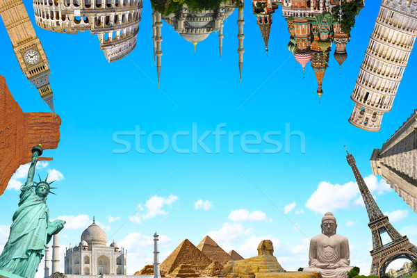 Beroemd monumenten wereld aarde zomer reizen Stockfoto © sdecoret