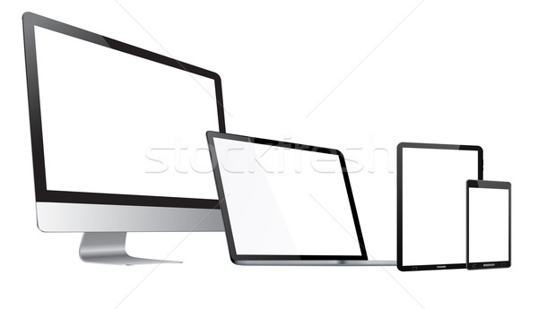 Moderna digital tecnología dispositivo colección blanco Foto stock © sdecoret