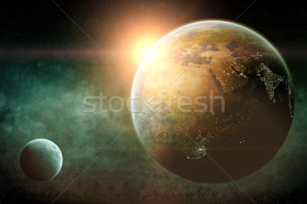 Göktaşı gezegen uzay görmek gökyüzü dünya Stok fotoğraf © sdecoret
