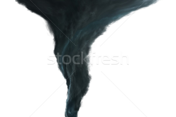 Stock photo: Dark Tornado on white background