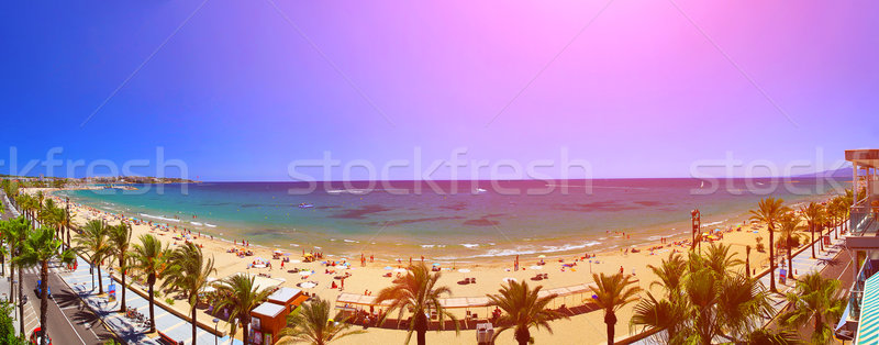 View of Platja Llarga beach in Salou Spain Stock photo © sdecoret