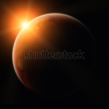 View of planet Mars Stock photo © sdecoret