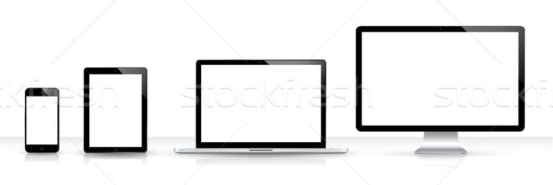 Moderna digital tecnología dispositivo colección blanco Foto stock © sdecoret