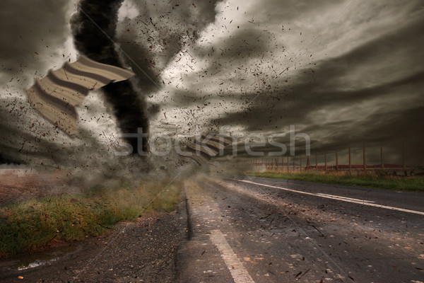 Stock photo: Large Tornado disaster