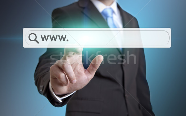 Businessman internet concept Stock photo © sdecoret