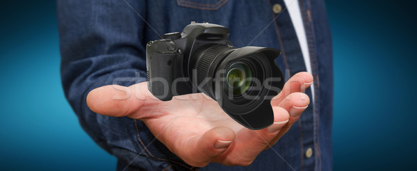 若い男 現代 カメラ デジタルカメラ 手 ストックフォト © sdecoret