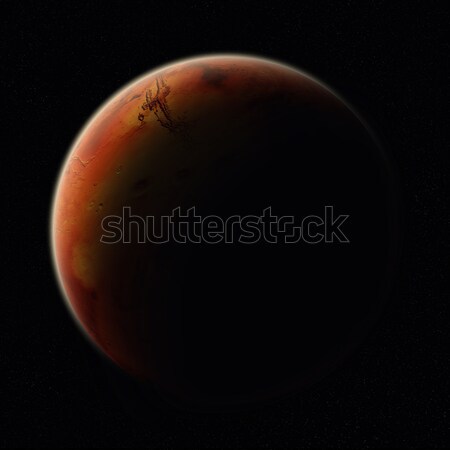 Kilátás bolygó űr fény világ hold Stock fotó © sdecoret