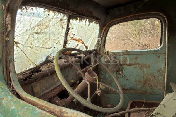 Stock photo: Old Truck Interior