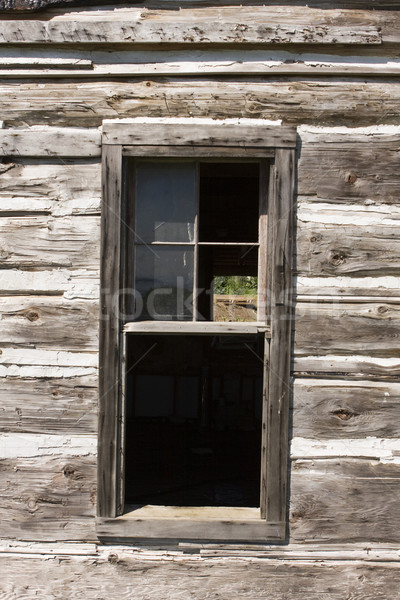 Barn Window With Old Glass Stock photo © searagen