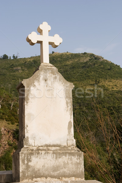 Cross and Headstone Stock photo © searagen