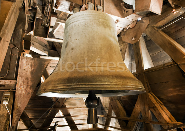 Foto d'archivio: Campana · uno · vecchio · torre · Cattedrale · di · Notre · Dame