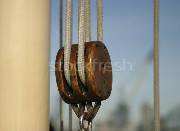 Block And Tackle On A Sailboat Stock photo © searagen