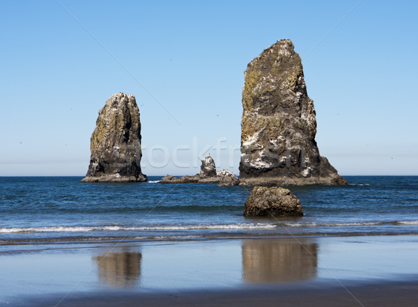 Stockfoto: Zee · kanon · strand · twee · groot · Oregon