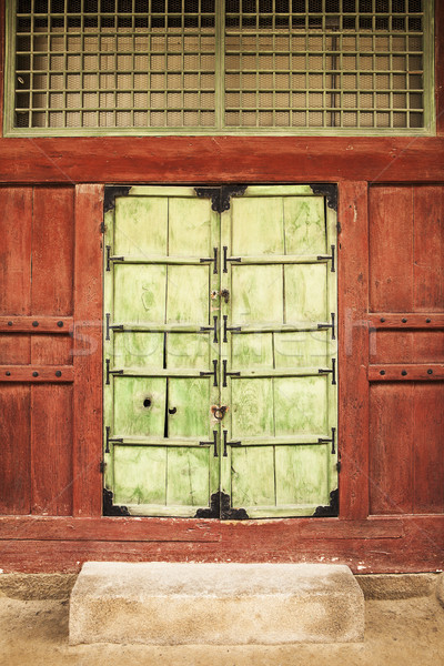 Korean Palace Door Stock photo © searagen