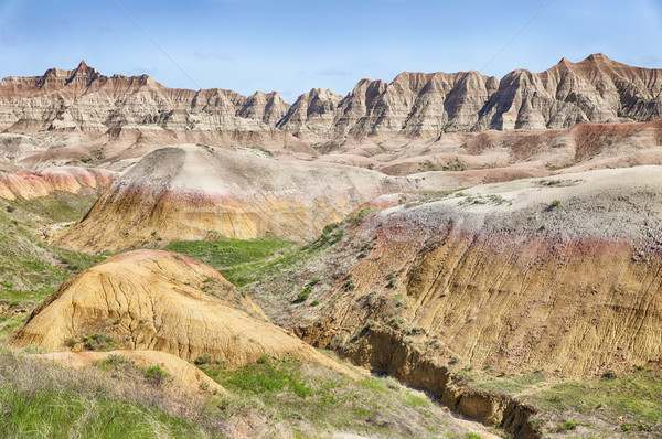 Dél-Dakota tájkép kilátás színes egy völgyek Stock fotó © searagen
