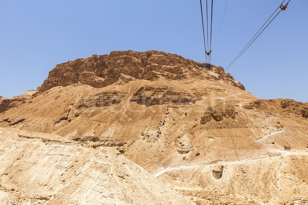 Cables To The Masada Plateau Stock photo © searagen