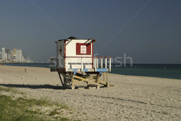 Stock fotó: üres · úszómester · kilátás · torony · észak · Miami
