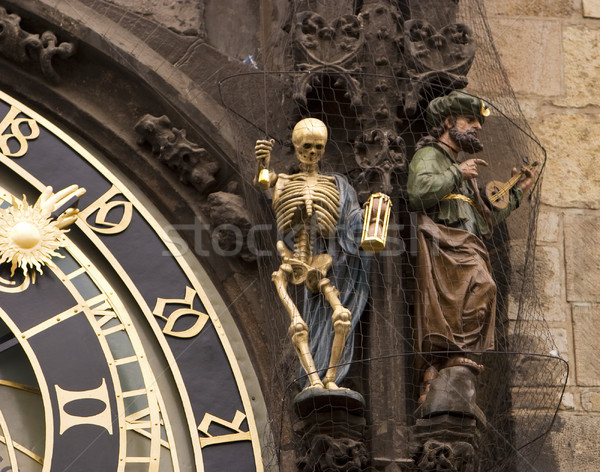 Details on Prague's Astronomical Clock Stock photo © searagen