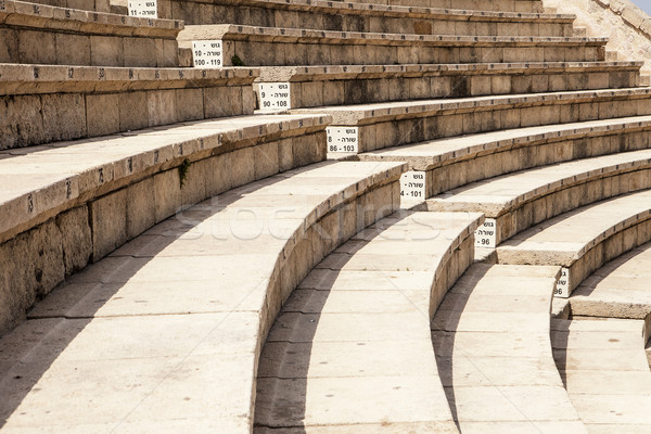 Romeinse theater Israël nu gebruikt moderne Stockfoto © searagen