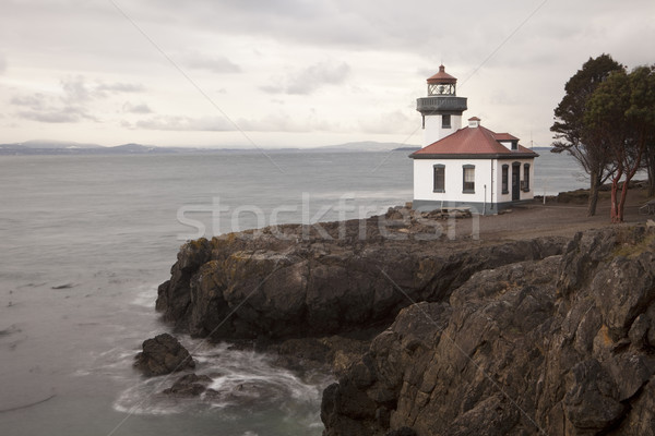 Lighthouse at Lime Kiln Point Stock photo © searagen