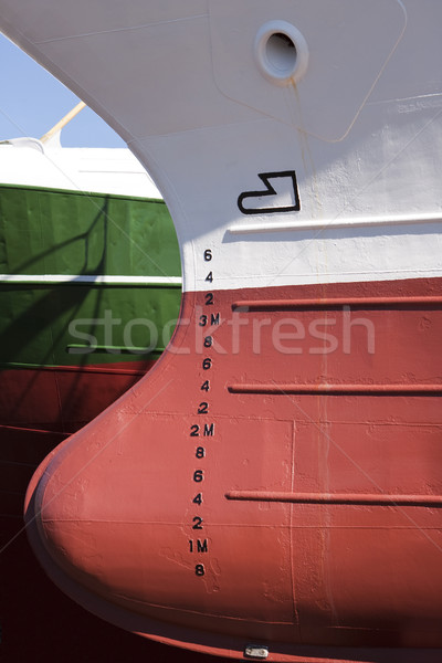 Hajó absztrakt kettő hajók Dél-Afrika piros Stock fotó © searagen