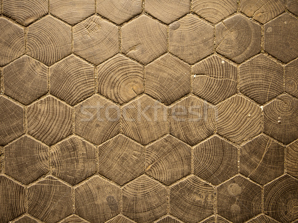 Wood Hexagon Pattern Stock photo © searagen