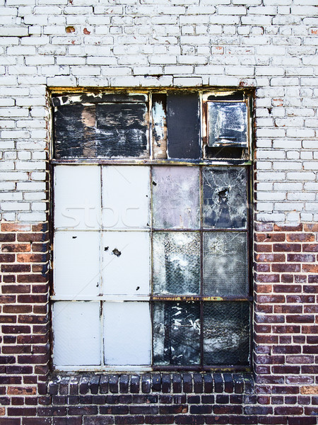 Gritty Warehouse Window Stock photo © searagen