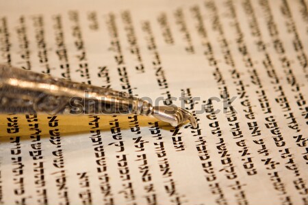 Stock photo: Torah Reading With A Pointer