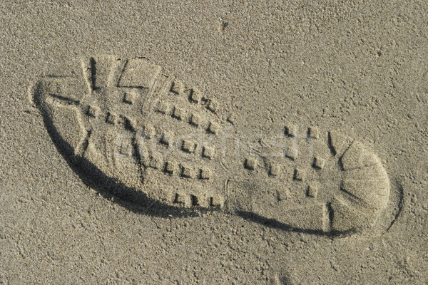 Shoe Tread In Sand Stock photo © searagen