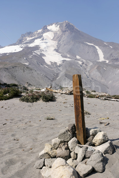Wood Post On Mt. Hood Stock photo © searagen