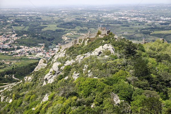 Hügel Festung alten Portugal erste mehrere Stock foto © searagen