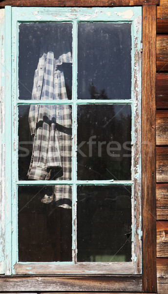 Plaid Shirt In Window Stock photo © searagen