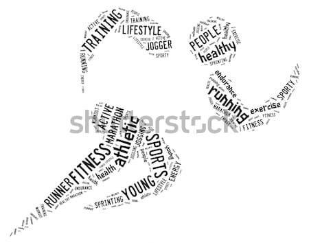 Tafeltennis pictogram zwarte woorden witte sport Stockfoto © seiksoon