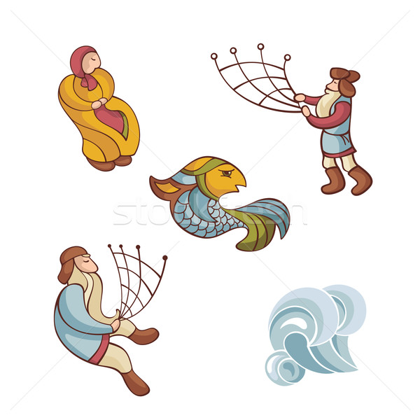 set of fairytale characters Stock photo © SelenaMay