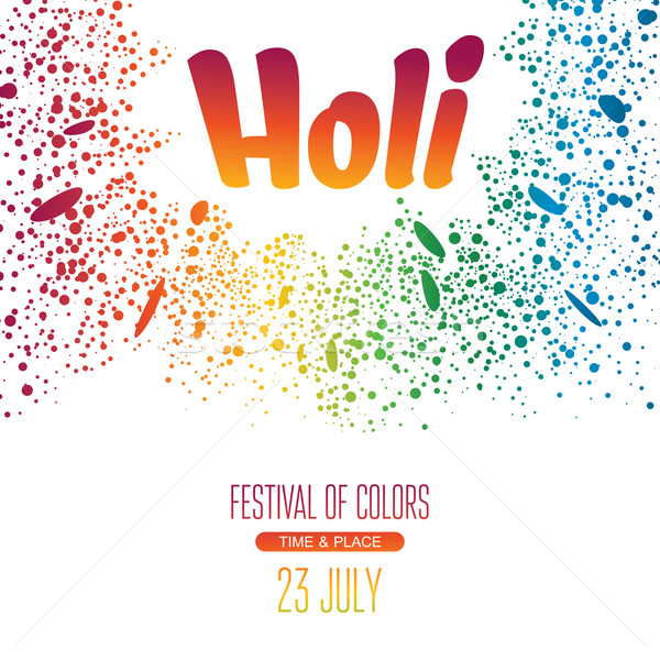 Holi festival poster Stock photo © SelenaMay