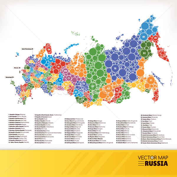 Map of Russia Stock photo © SelenaMay