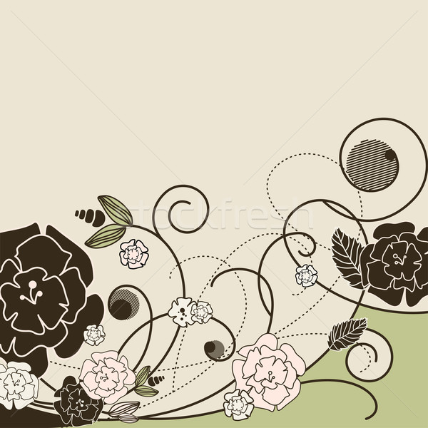 stylish floral background Stock photo © SelenaMay