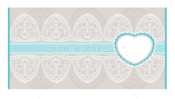 Stock photo: vector lacy envelope