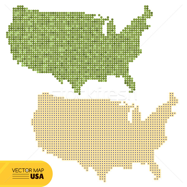 ベクトル 点在 地図 米国 インターネット 抽象的な ストックフォト © SelenaMay