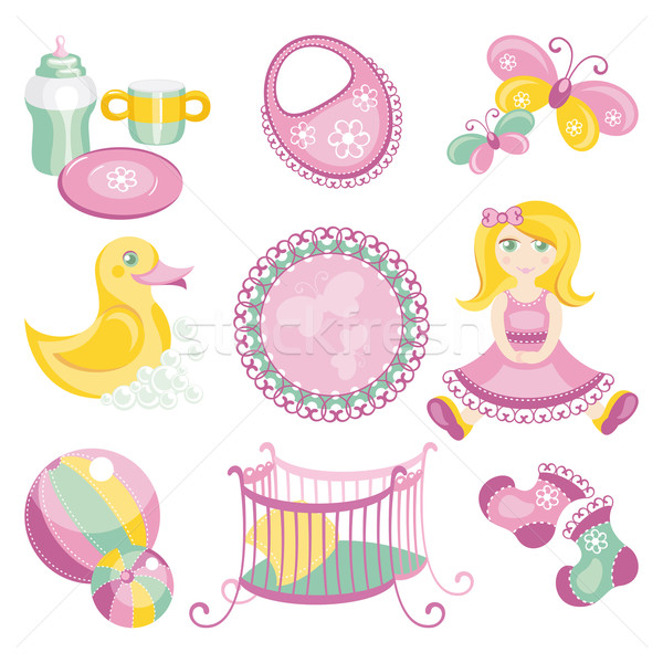 Illustration cute Baby Produkte abstrakten Kind Stock foto © SelenaMay