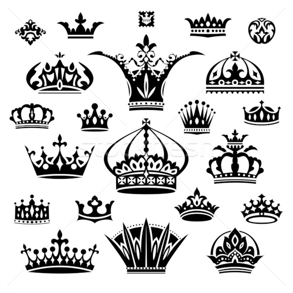 set of different crowns Stock photo © SelenaMay